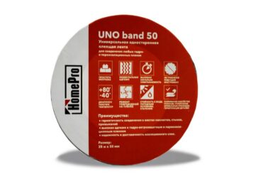 HOMEPRO UNO BAND, ПВХ лента односторонняя, монтажная, полиэтиленовая 25м  х60мм