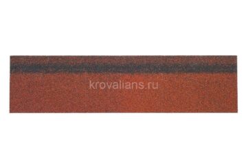 Конек/Карниз Шинглас (Shinglas) 12х0,3/20х0,25 ЭКСТРА КРАСНЫЙ для Оптима /1 уп/