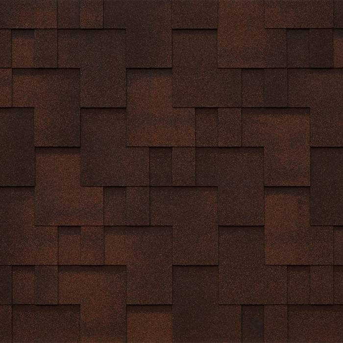 Гибкая черепица Tegola Lazio UNICA Marrone 230 2.86м2