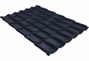 Металлочерепица Grand Line (Гранд Лайн) классик 0,5 GreenCoat Pural RAL 7024 /1 кв.м./