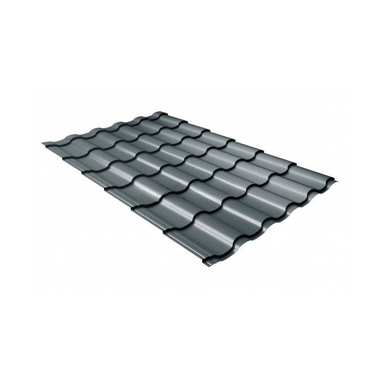 Металлочерепица Grand Line (Гранд Лайн) кредо 0,5 Satin RAL 7016 /1 кв.м./