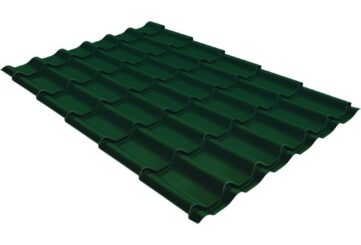 Металлочерепица классик 0,5 Satin Matt TX RAL 6005 зеленый мох
